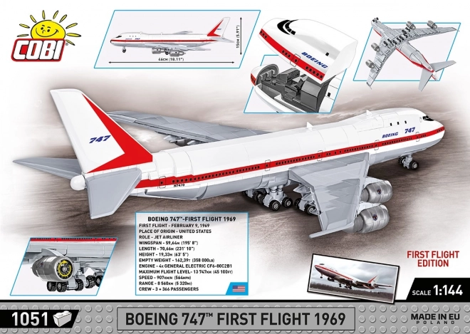 Model Boeingu 747 Prvý Let 1969