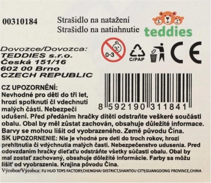 Skákacie naťahovacie zuby 5 cm, rôzne farby