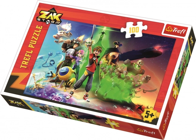 Puzzle Zak Storm: Dobytie morí 100 dielikov