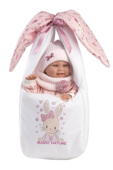 Llorens 73802 NEW BORN BABY - realistická bábika s celovinylovým telíčkom - 40 cm