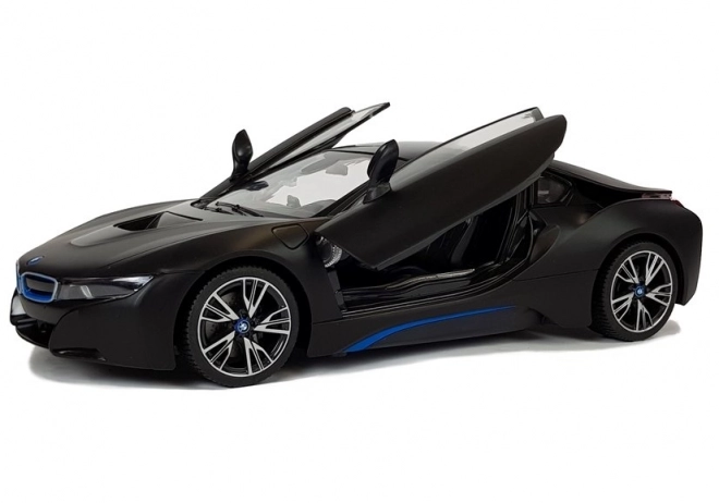 Auto R/C BMW i8 Rastar 1:14 čierne automatické dvere
