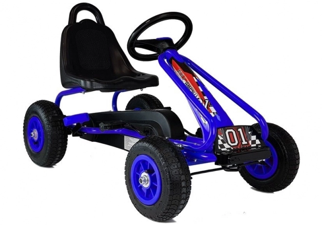 Gokart na pedále modrý