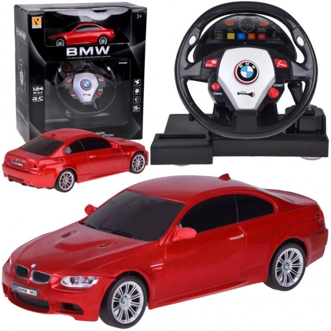 Zábavné športové auto s volantom BMW 1:24