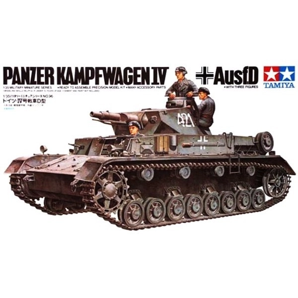 Nemecký plastový model tanku Pzkpw IV AusfD