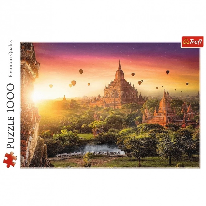 Puzzle Starobylý chrám v Barmě 1000 dielikov