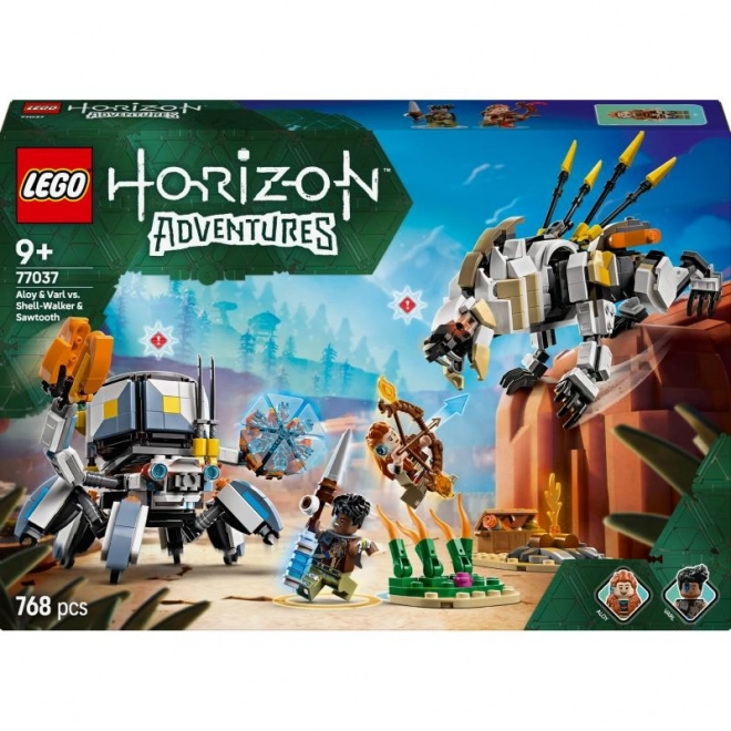 Lego Horizon Aloy a Varl proti krabohyzdu a kliešťozubu