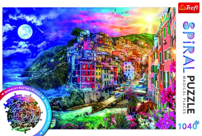 Spirálové puzzle Kouzelný záliv, Cinque Terre 1040 dielikov