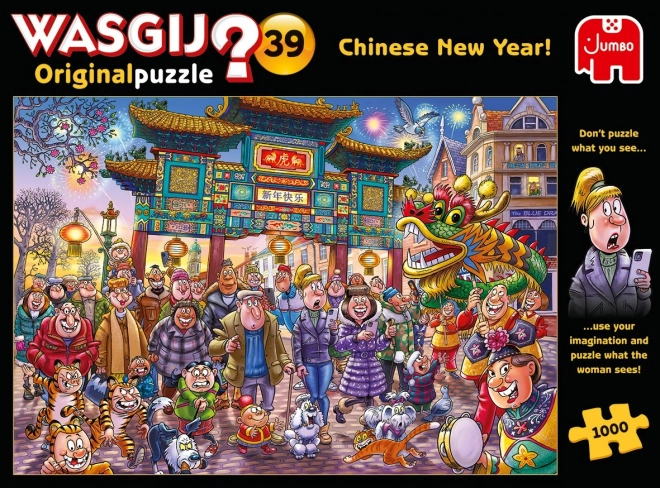 Puzzle Wasgij Original Čínsky Nový Rok