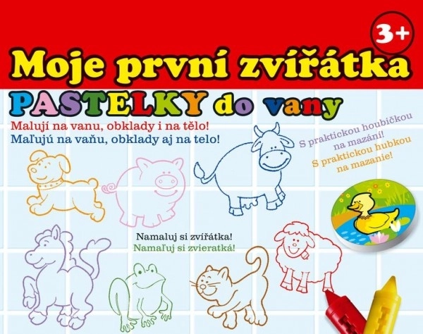 Pastelky do kúpeľa - Moje prvé zvieratká 10 ks