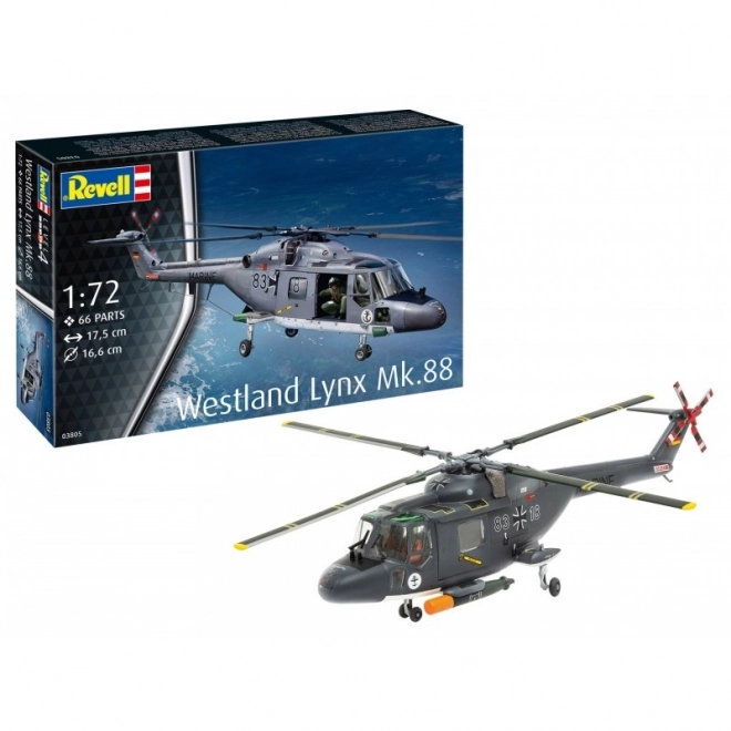 Plastikový model helikoptéry Westland Lynx MK.88A 1/72