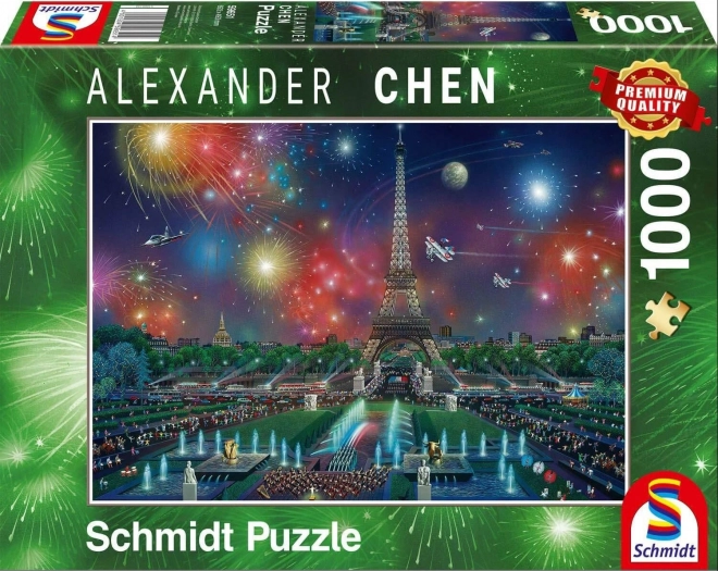 Puzzle Ohňostroj nad Eiffelovou vežou