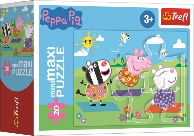 Puzzle Prasiatko Peppa: Cvičenie 20 dielikov