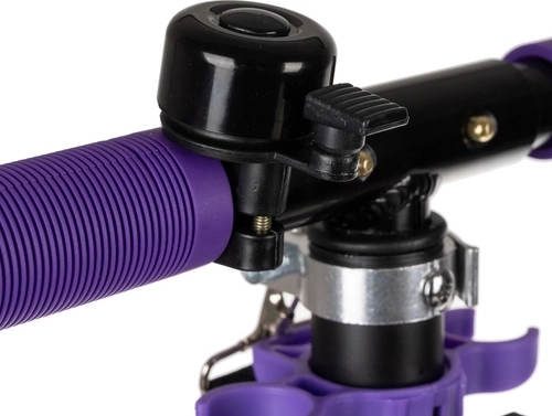 Skladacia mestská kolobežka pre deti s veľkými kolesami (200 mm) – fialová