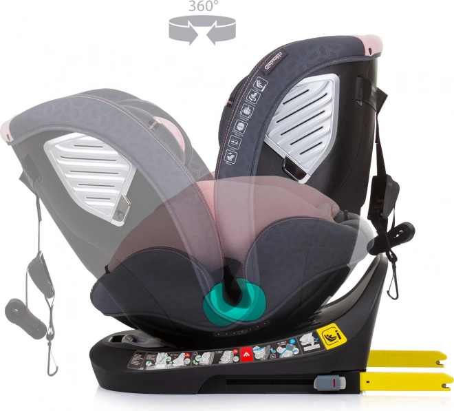 Autosedačka Supreme i-Size Isofix 360 Flamingo
