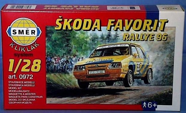 Škoda Favorit Rallye 96 stavebnica 1:28