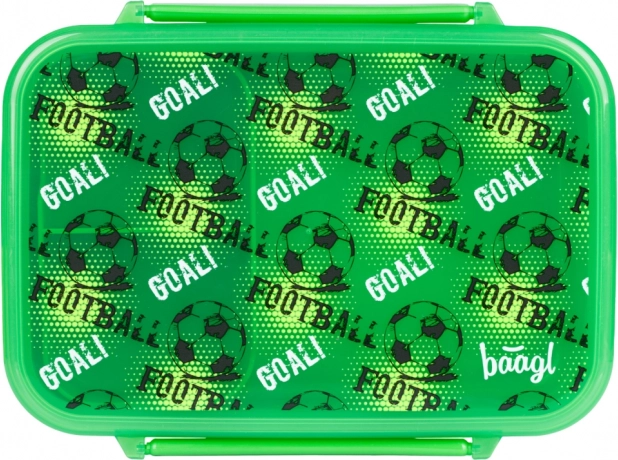 Baagl desiatový box Futbal s priehradkami