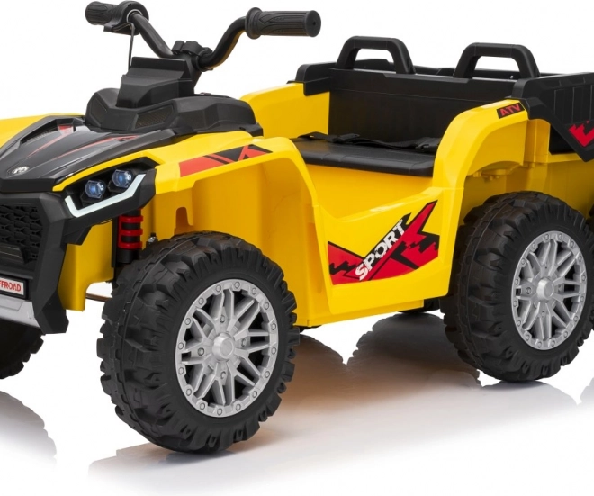Žltá športová detská štvorkolka TX ATV