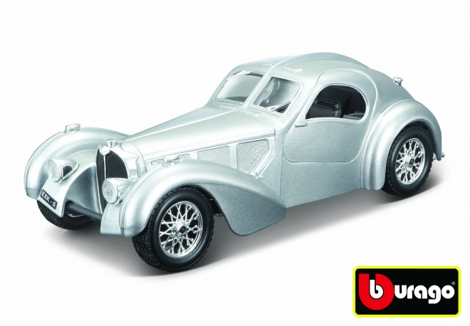 Bburago Bugatti Atlantic 1:24 strieborný