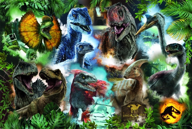 Puzzle - Obľúbené dinosaury 300 dielikov