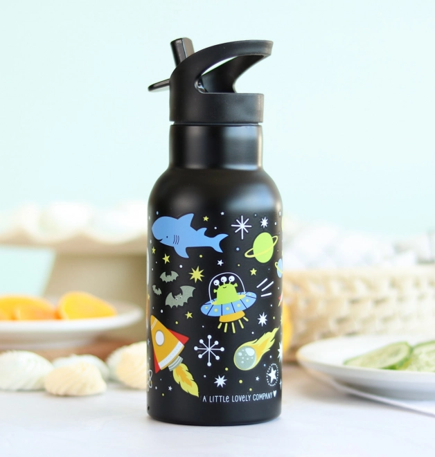 A Little Lovely Company Nerezová fľaša na pitie 500 ml – Vesmír