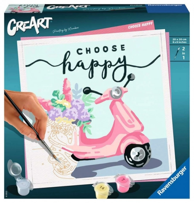 Maľovanka CreArt Choose Happy