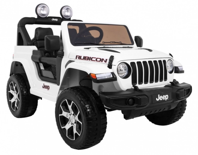 Jeep Wrangler Rubicon na akumulátor pre deti biely
