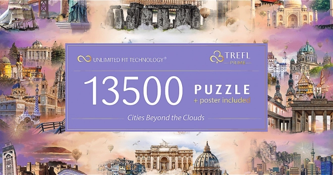 Puzzle Mesta za Oblakmi 13500 Dielikov