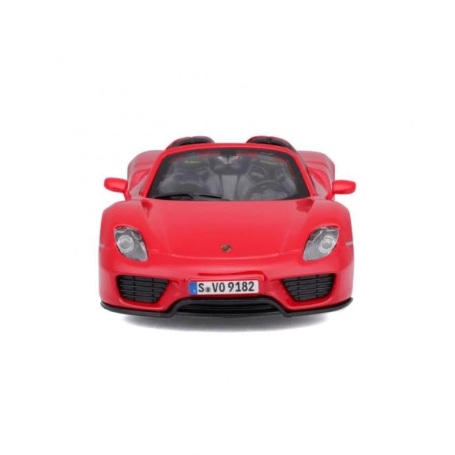 Kovový model auta Porsche 918 Spyder Červený