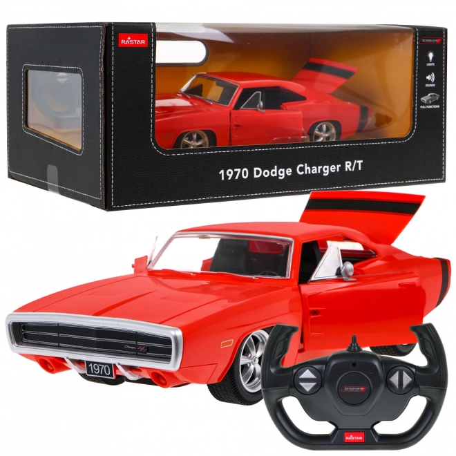 1970 Dodge Charger Rt Červený Rastar Model 1:16