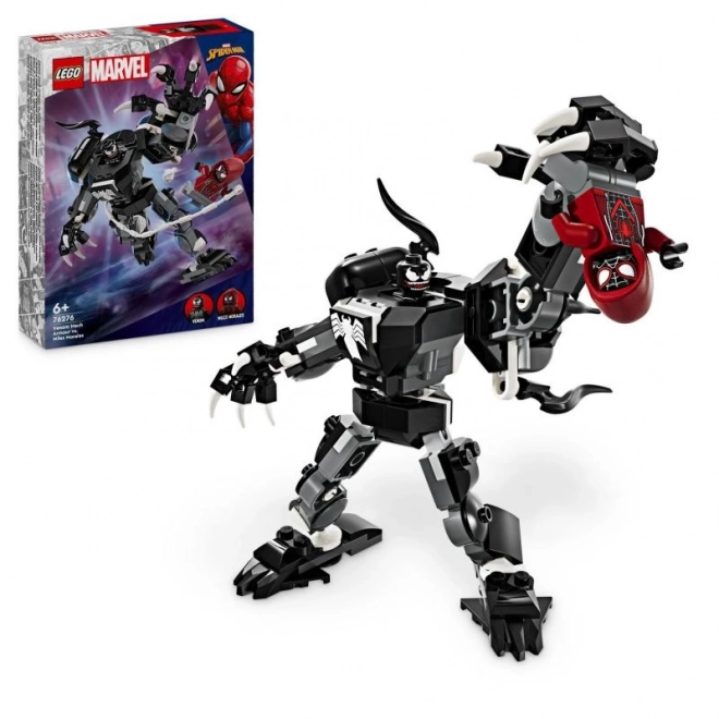 LEGO Marvel Venom v robotickom brnení vs. Miles Morales