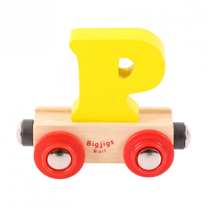 Vagónik Bigjigs Rail s písmenom P