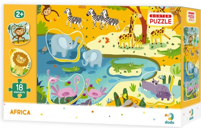 Puzzle Safari s vkládačkou