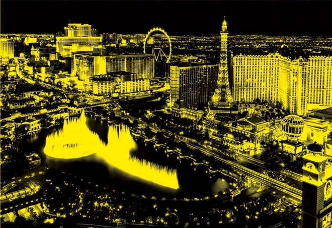 Svietiace puzzle Las Vegas 1000 dielikov