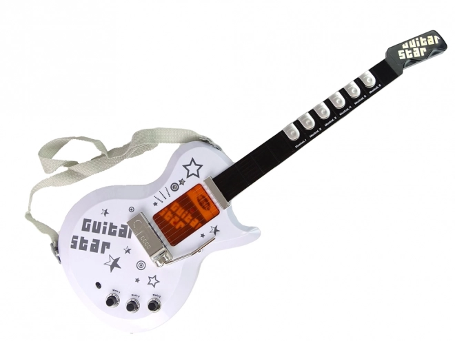 Detský elektrická gitara s mikrofónom na batérie