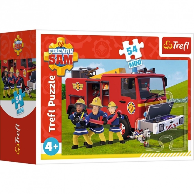Mini puzzle 54 dielikov - Požiarnik Sam v pohotovosti