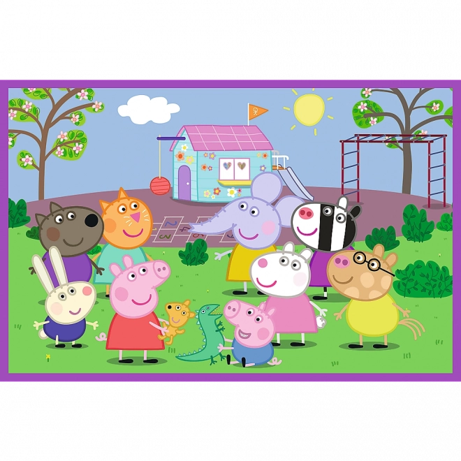 Puzzle Peppa na ihrisku 2x24 dielov