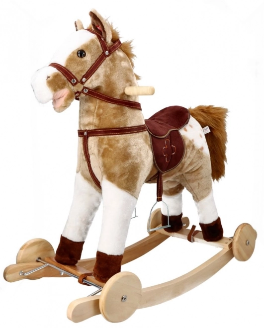 Hojdací kôň Mustang s kolesami
