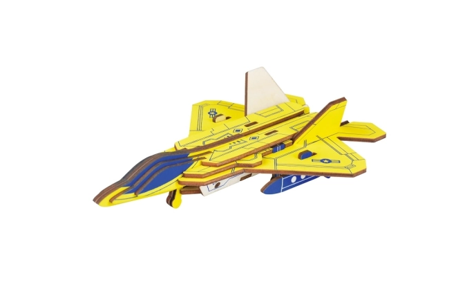 Drevené 3D puzzle Stíhačka F22 Raptor