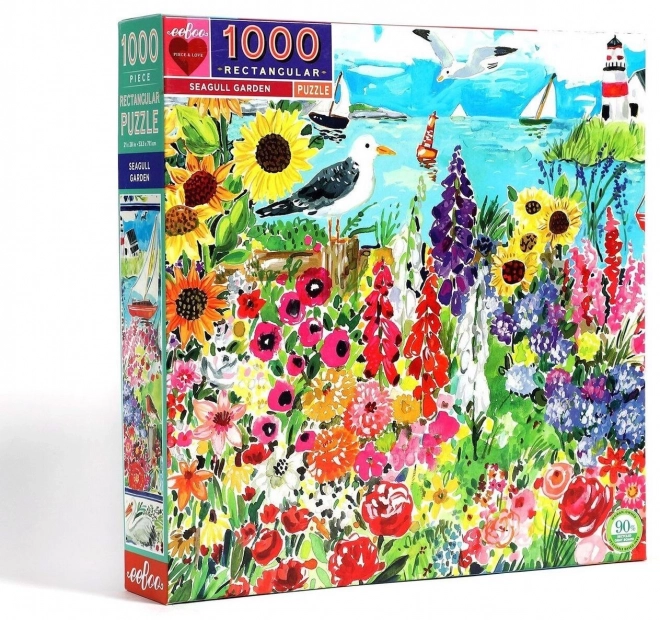 Puzzle Záhrada s čajkami 1000 dielikov