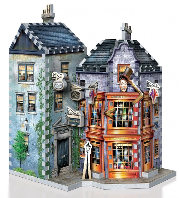 3D puzzle Harry Potter: Kratochvílné a kouzelnické kejkle a Denní věštec