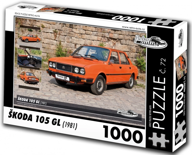 RETRO-AUTA puzzle Škoda 105 GL 1981 1000 dielikov