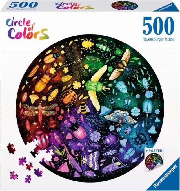 Ravensburger Kruh Farieb: Svet Hmyzu 500 Dielikov