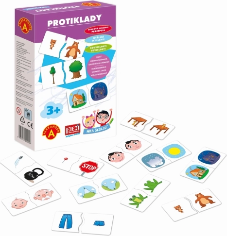 Hra školou – protiklady pre deti 3–6 rokov