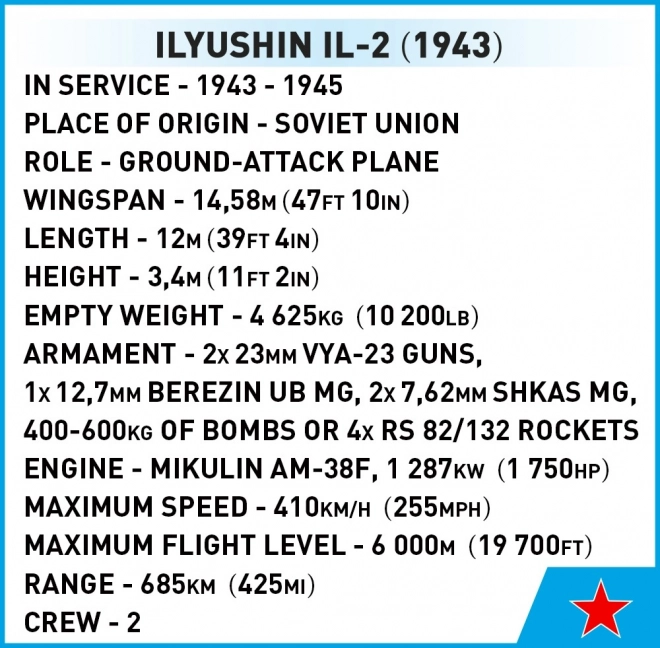 Kocky Historical Collection WWII Ilyushin Il-2