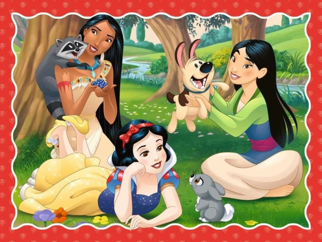 Ravensburger puzzle Disney princezné 4v1