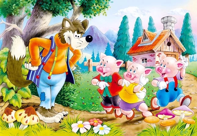 Castorland puzzle Tri prasiatka 60 dielikov