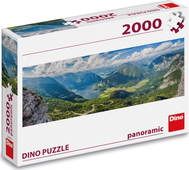 Dino panoramatické puzzle pohľad na Alpy