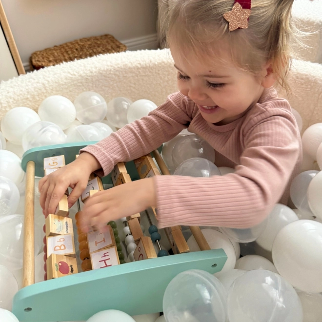 Drevené vzdelávacie počítadlo a abeceda Tooky Toy