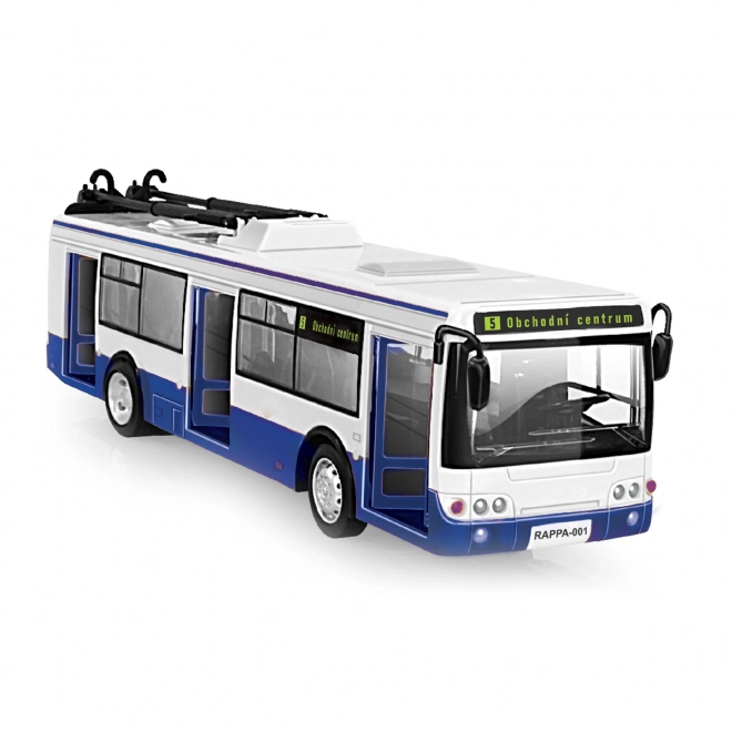 Autobus so zvukovými efektmi 28 cm modrý