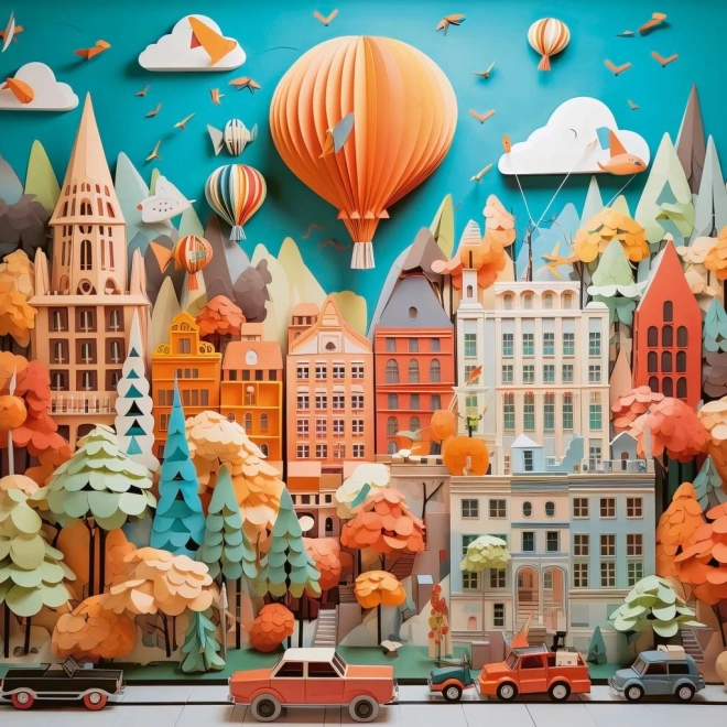 Heye Štvorcové puzzle mestská krajina 1000 dielikov